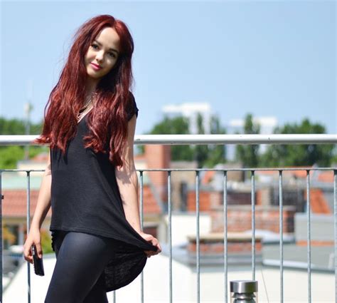 Reschke was born in munich, germany, and studied political science at the university of munich. Outfit, Blogger, Black, Leather Leggins, Red Hair, Girl ...