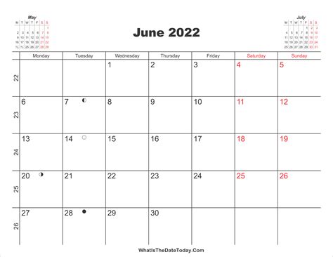 Printable June 2021 Calendar Apache Openoffice Templates June 2021