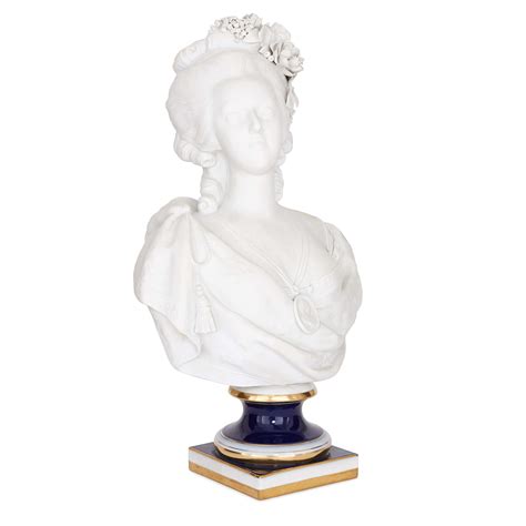 Sevres Style Bisque Porcelain Bust Of Marie Antoinette Mayfair Gallery