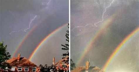 The Internet Shared Incredible Photos Of Double Rainbow And Lightning