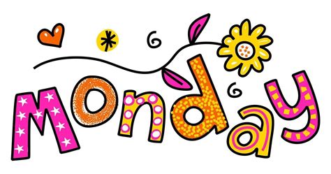 Monday Week Day Doodle Text Lettering 3272379 Vector Art At Vecteezy