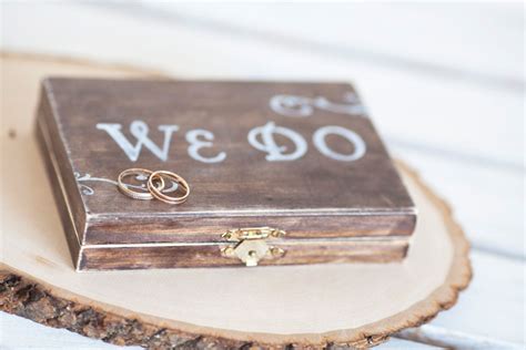 Personalized Wedding Ring Box New Rustic Collection 2013 3200 Via Etsy Personalised Wedding