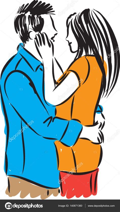couple hugging vector illustration stock vector image by ©moniqcca 140671360
