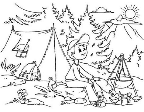 Free Printable Camping Coloring Pages Printable Blank World
