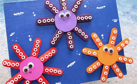 Craft Stick Octopus Craft Project Ideas