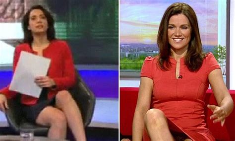 Bbc Mocks Susanna Reids Pant Flashing Sofa Moment In W1a Daily Mail