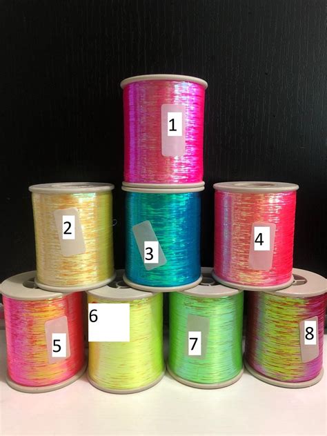 8 Color Fluorescent Multicolor Rainbow Metallic Yarn Id 23360816455