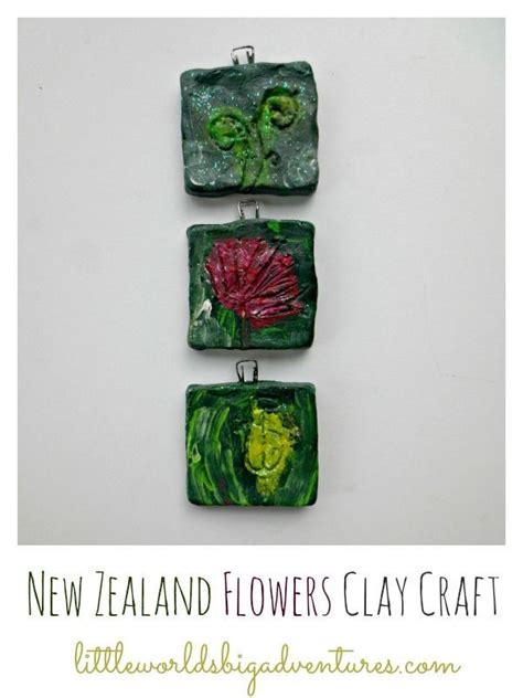New Zealand National Flowers Clay Craft Idea Clay Crafts Crafts