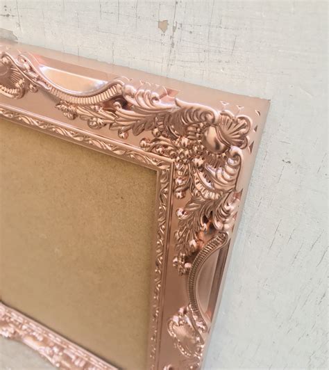 Picture Frame, 8x10, Shabby Chic, Rose Gold, French Country, Baroque, Antique Vintage Style, Orn ...