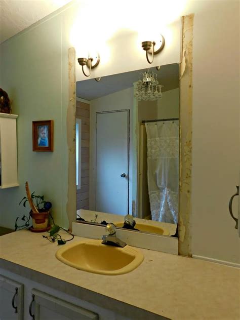 Easily And Safely Remove A Bathroom Wall Mirror That Is Glued On
