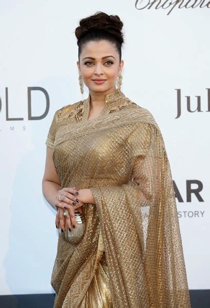 Actress Aishwarya Rai In Golden Saree At Cannes Film Festival Stylish Designer Sarees Lehengas