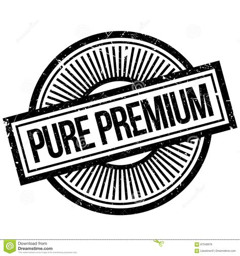 Pure Premium Rubber Stamp Stock Vector Illustration Of Clean 87548978