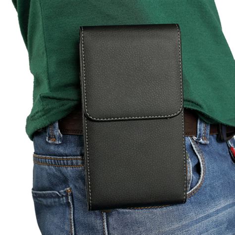 Executive Xxl Vertical Leather Belt Clip Case For Phones