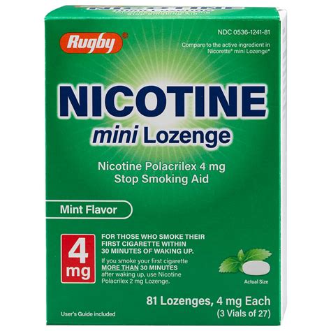 Nicotine 4mg Mint Mini Lozenge Mpulse Healthcare