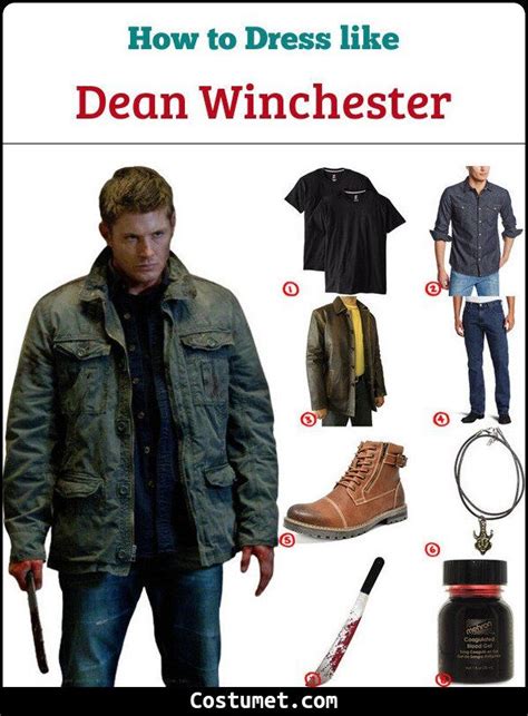 Dean Winchester Supernatural Costume For Cosplay And Halloween 2023 Supernatural Outfits