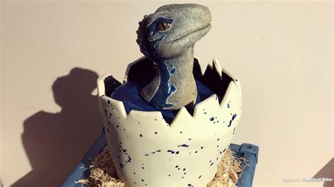 Cake Nation How To Make A Carved 3d Dinosaur Egg Cake Youtube