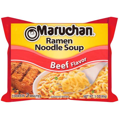 Maruchan Beef Flavor Ramen Noodle Soup 3 Oz