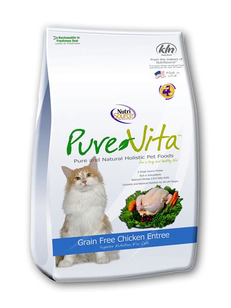 Purevita™ brand grain free chicken & peas entrée combines the delicious taste of chicken with a variety of nutritious fruits and vegetables. Pure Vita Chat Sans Grains Poulet 6,6Lbs (Cs = 5 ...