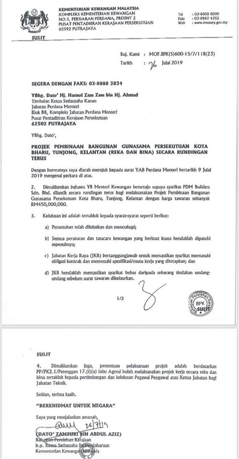 Kepada yang berkenaan in english. DIALOG RAKYAT: Rundingan terus: Bukan saya yang sign, kata ...