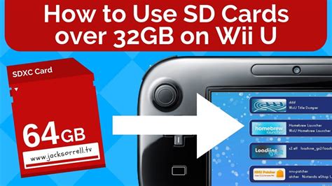 There is an sd card slot in the wii u, but i've read you can't use it to store games? How to Use SD Cards Over 32GB on Wii U - YouTube
