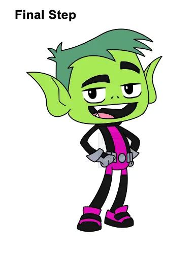 How To Draw Beast Boy From Teen Titans Go Video And Step By Step Pictures