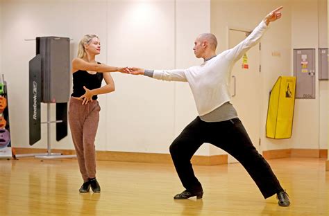 Judge Rinder And Oksana Platero Rehearse Their Rumba Ahead Of Strictly Come Dancing Quarter Finals