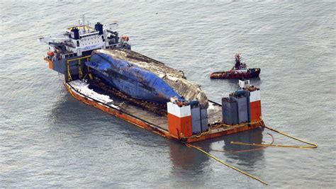 South Korean Ferry Raised From Sea 3 Years After Deadly Disaster