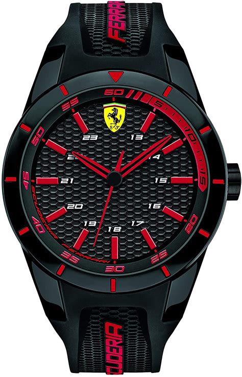 Ferrari forza, reloj casual de cuarzo de plástico y correa de silicona, rojo con detalles negros, para hombre, 830517 4.5 de 5 estrellas 64 1 oferta desde us$ 82.83 Los 9 Mejores Relojes ferrari | (Mayo 2020) | Comparativa
