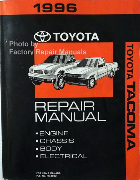 1996 Toyota Tacoma Factory Service Manual Original Shop Repair