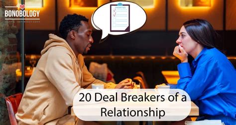 Top 20 Relationship Deal Breakers That Should Not Be Tolerated