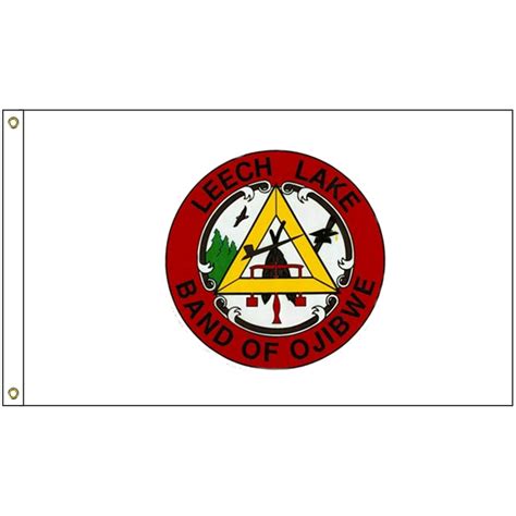 Nat 2×3 Leechlake 2′ X 3′ Leech Lake Tribe Flag With Heading And