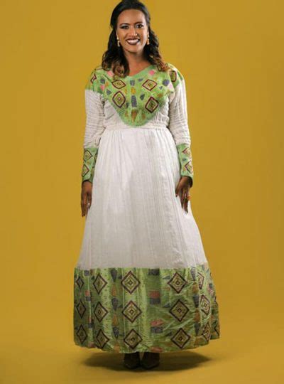 Ethiopianeritrean Traditional Dress For Wedding Habesha Kemis