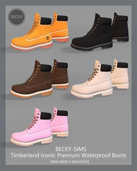 Beckysims Timberland Iconic Premium Boots Beckysims Sims 4 Men