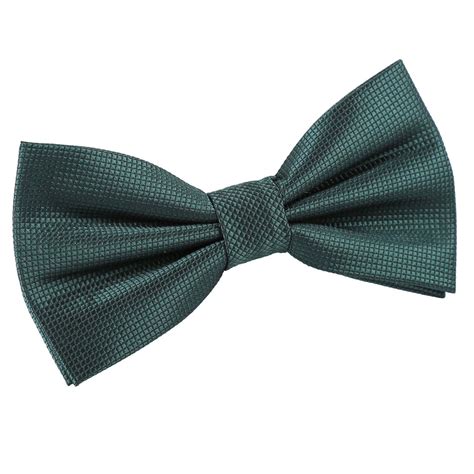 This ribbon has the appearance of burlap, but is not. Men's Solid Check Dark Green Bow Tie | Green bow tie ...