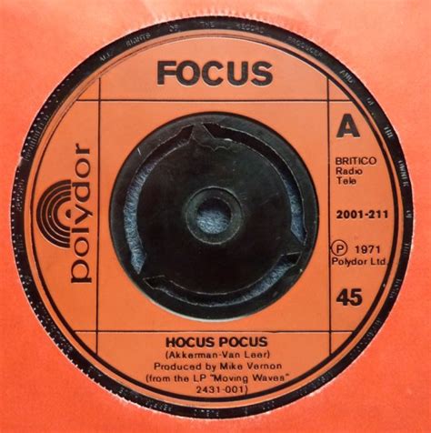 This page is only for those who want to laugh. Focus Hocus Pocus 7 Inch | Buy from Vinylnet