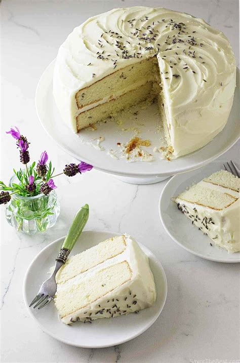 Lavender Cake With Lavender Cream Cheese Icing Savor The Best