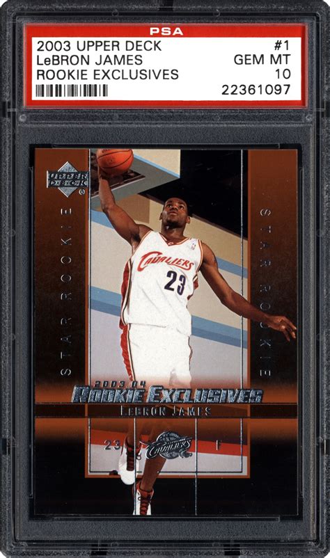 basketball cards 2003 upper deck rookie exclusives psa cardfacts™