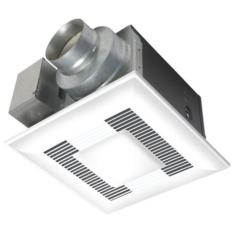 Broan® qtxe series 110 cfm ventilation fan/light, 36w fluorescent light, 4w nightlight, 0.7 sones; Panasonic Deluxe 80 CFM Ceiling Bathroom Exhaust Fan with ...