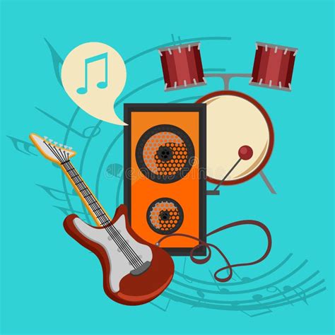 Music Icon Collection Stock Vector Illustration Of Tape 49174825