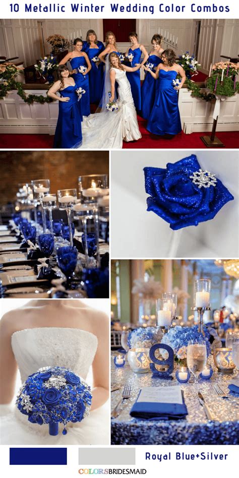 10 Classic Metallic Winter Color Combos No7 Royal Blue And Silver