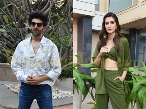 Kartik Aaryan And Kriti Sanon Look Their Stylish Best As They Promote Luka Chuppi In The City
