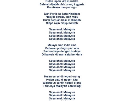 Lirik Lagu Saya Anak Malaysia Seve Ballesteros Foundation