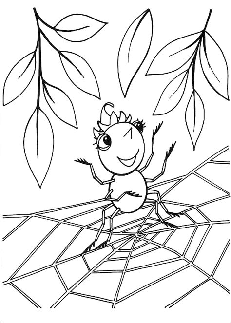 This is cute spider coloring page is great for halloween, or any time you want to have some fun with arachnids! Spider coloring page - Animals Town - animals color sheet ...