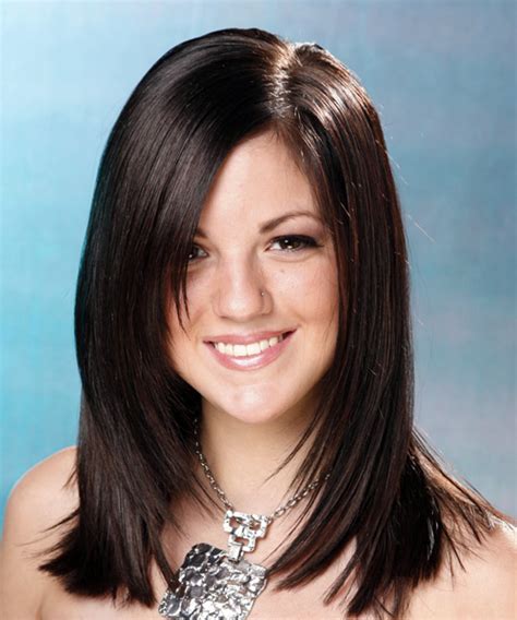 The levels of layers give your hair a lift, and an ashy shade of blonde allows blending in your graying hair. long straight hairstyles for women