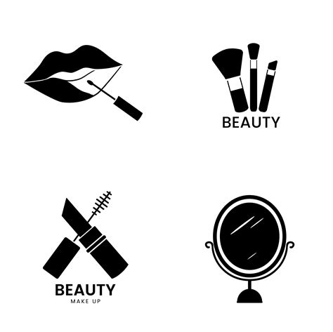 Beauty Cosmetics Icon Set Download Free Vectors Clipart Graphics