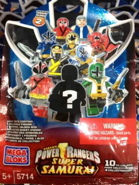 MEGA BLOKS POWER Rangers Super Samurai Single Blind Mystery Figure Pack