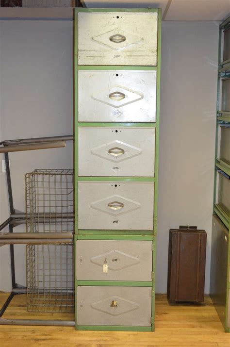 High density steel modular drawer units for the storage of. Steel Meat Locker Storage Cabinet, 6-drawer unit. at 1stdibs
