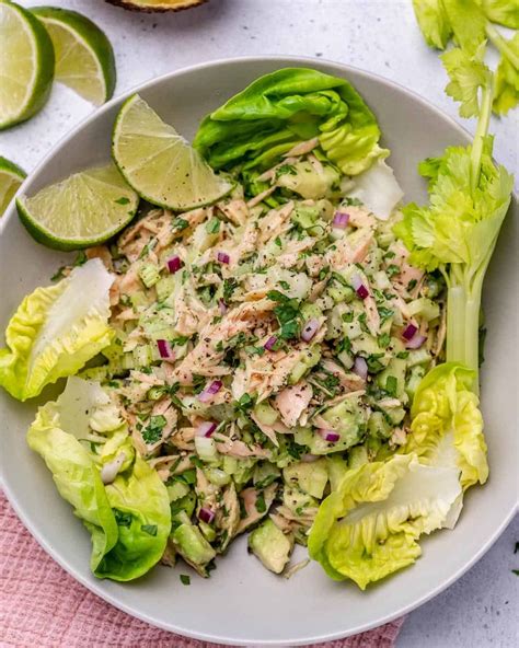 Healthy Avocado Tuna Salad | Recipe | Healthy tuna, Tuna salad recipe healthy, Healthy fitness meals