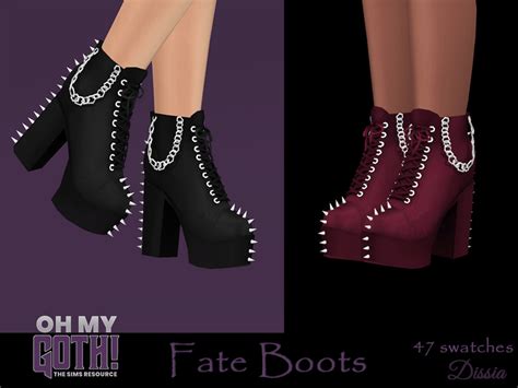 Oh My Goth Fate Boots The Sims 4 Catalog
