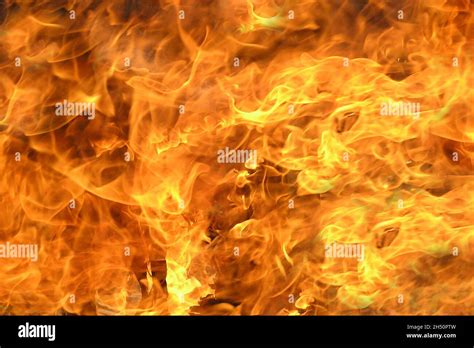 Fire Flame Texture Blaze Flames Background Burning Concept Stock